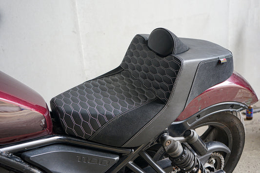 SEAT DOUBLE SADDLE DUAL DRIVER SEATS PAD CUSHION V.15 FOR HONDA REBEL CMX 1100 2021-2025