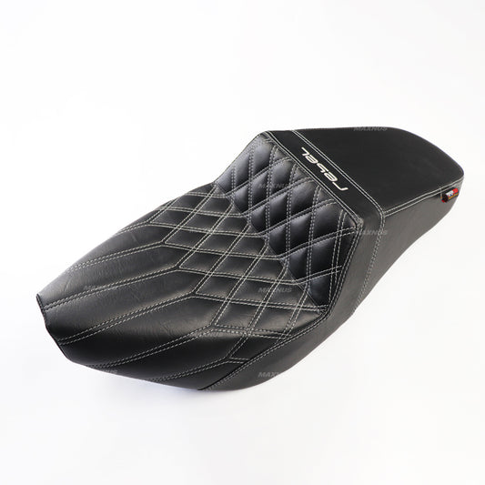 SEAT DOUBLE SADDLE DUAL DRIVER SEATS PAD CUSHION V.2 FOR HONDA REBEL CMX 1100 2021-2025