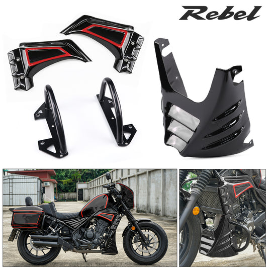 Side Cover Of The Engine Under Fairing & Crash Bar V.2 HONDA CMX REBEL 300 2017-2025