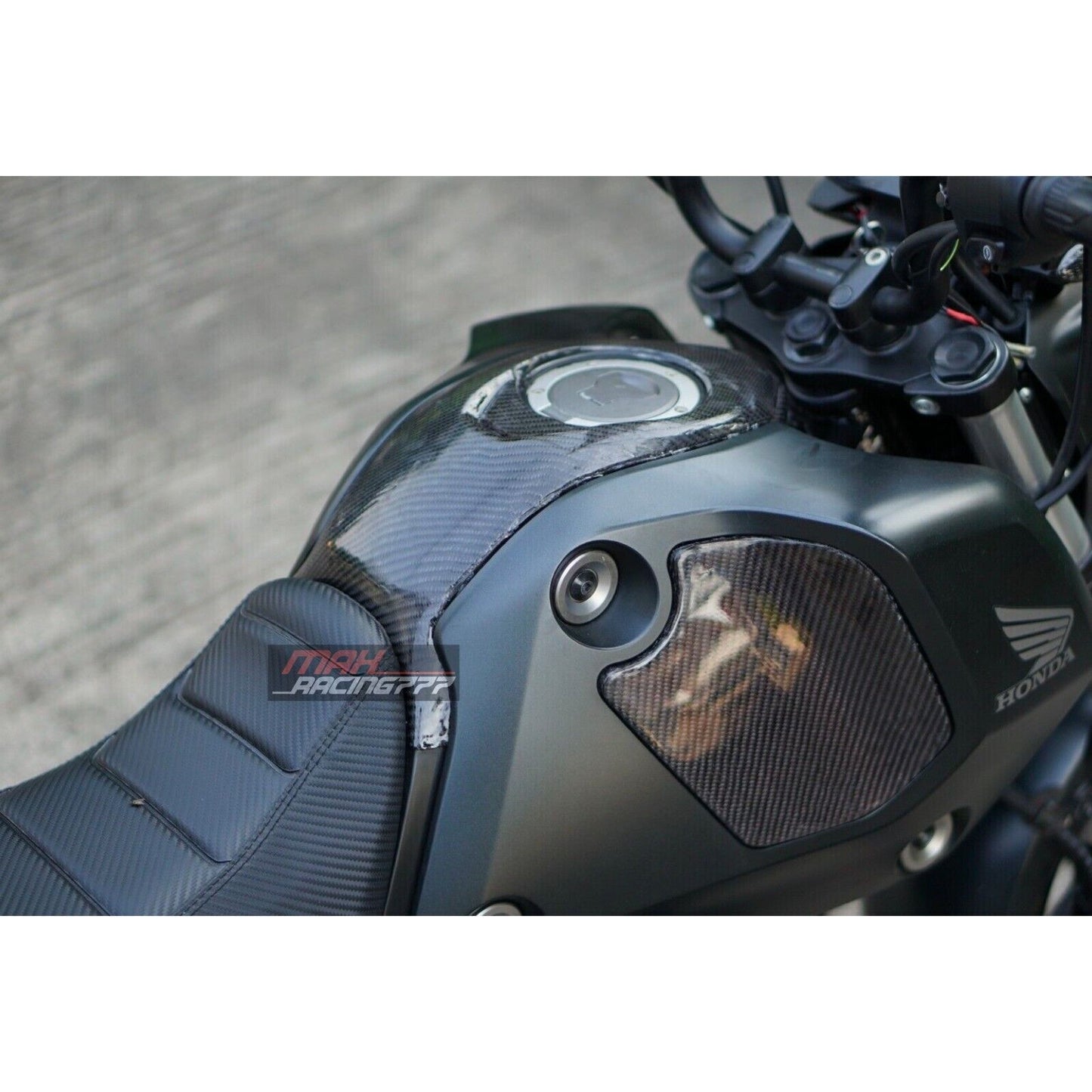 GAS TANK FUEL COVER SHROUD FAIRING COWLING CARBON FIBER FOR HONDA NEW GROM 2021-2024