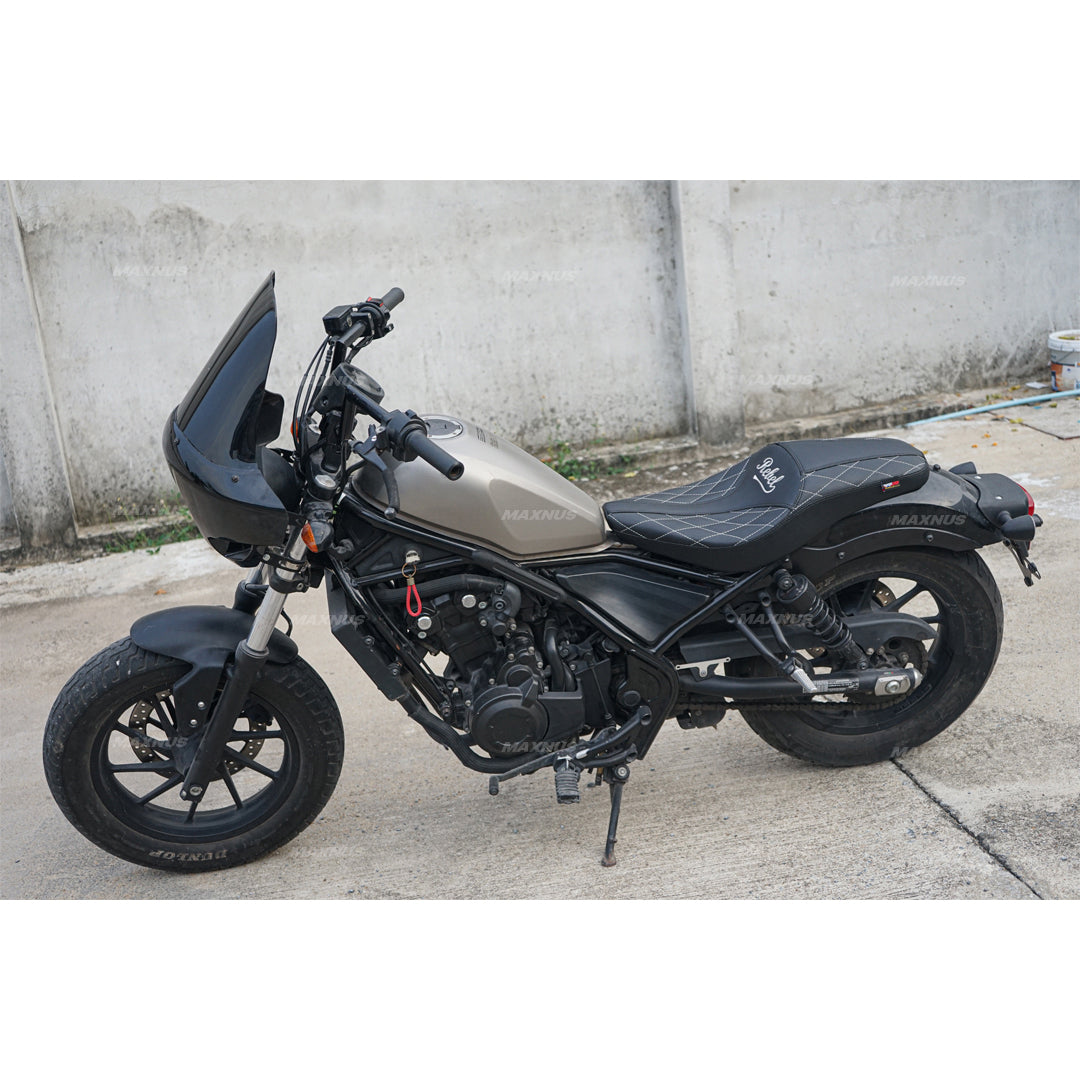 SEAT DOUBLE SADDLE DUAL DRIVER SEATS PAD CUSHION V.9 FOR HONDA REBEL CMX 300&500 2017-2025