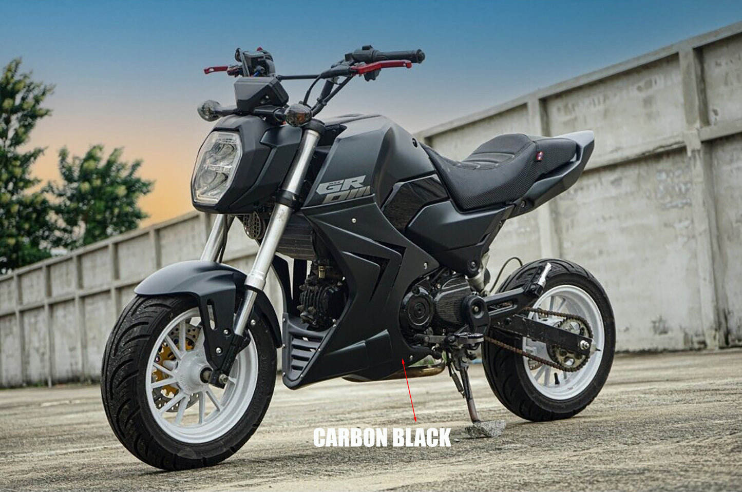 FAIRING BELLY PAN SET SIDE FRAME BODY CARBON FOR HONDA GROM 125 2025