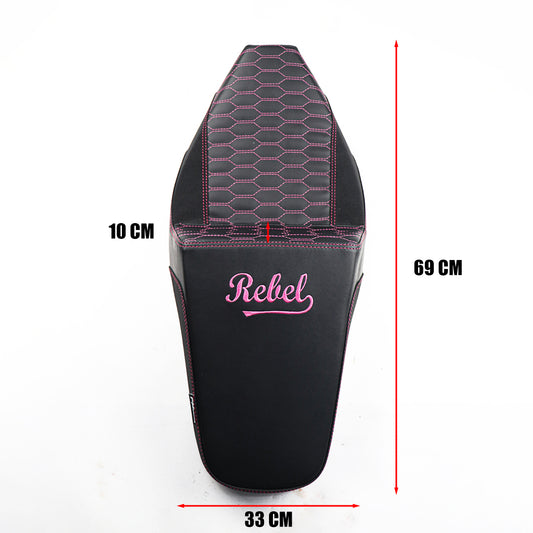 SEAT CUSHION BACKREST REPLACEMENT PINK THREAD V.19 FOR HONDA REBEL CMX 1100 2021-2025