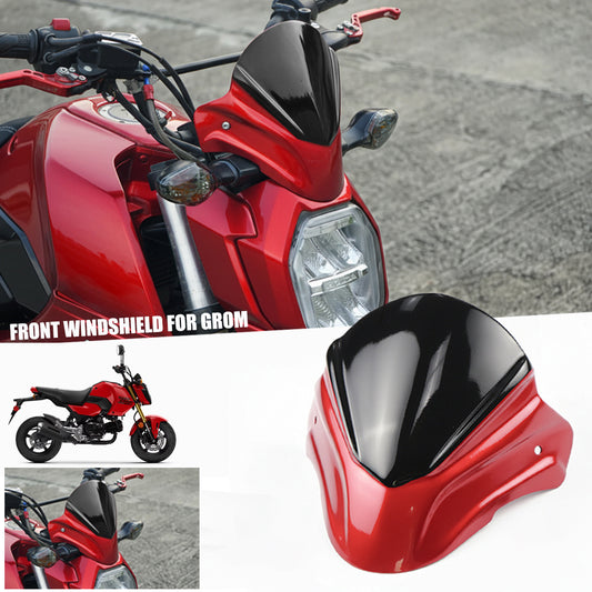 FRONT WINDSHIELD WINDSCREEN V.1 RED FOR HONDA GROM 125 2025