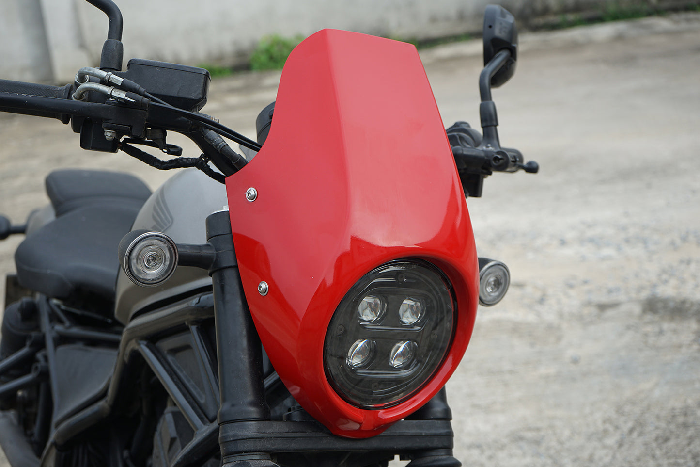 HEADLIGHT COVER MASK WINDSCREEN RED FOR HONDA REBEL CMX 300&500 2017-2025