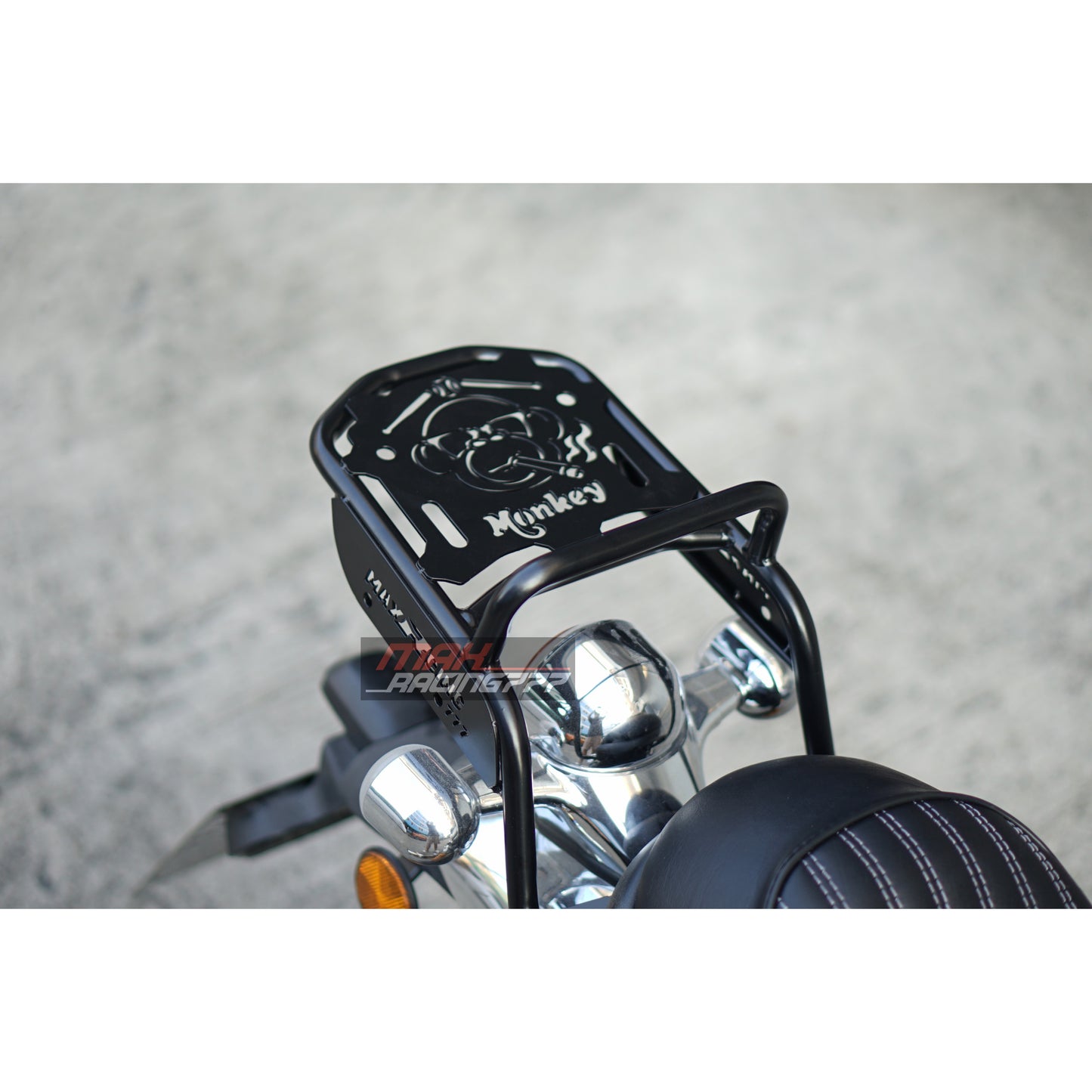 MATTE BLACK REAR CASE RACK LUGGAGE FIT FOR HONDA Z125 MONKEY125 2018-2025