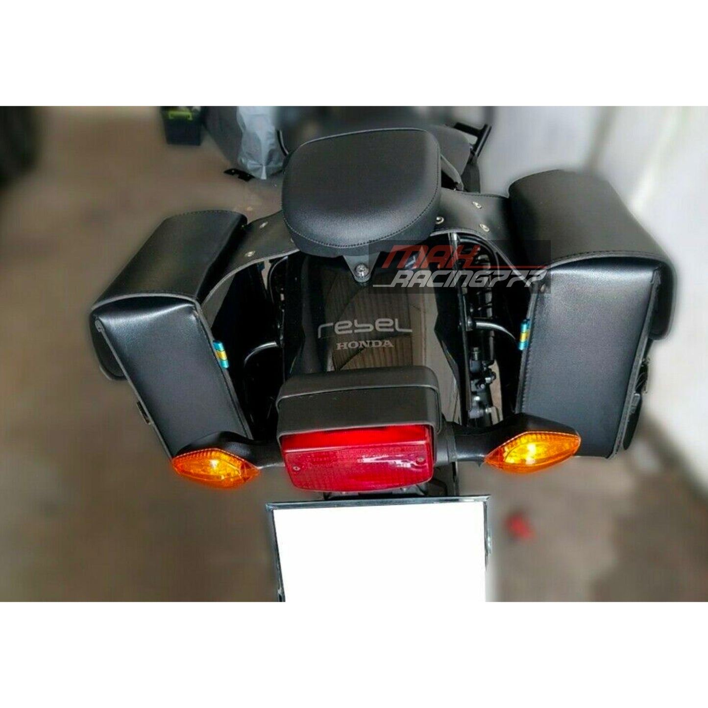 SIDE SADDLE BAG SUPPORT CARRY RACK TWIN FIT HONDA REBEL CMX 300 500 2017-2025