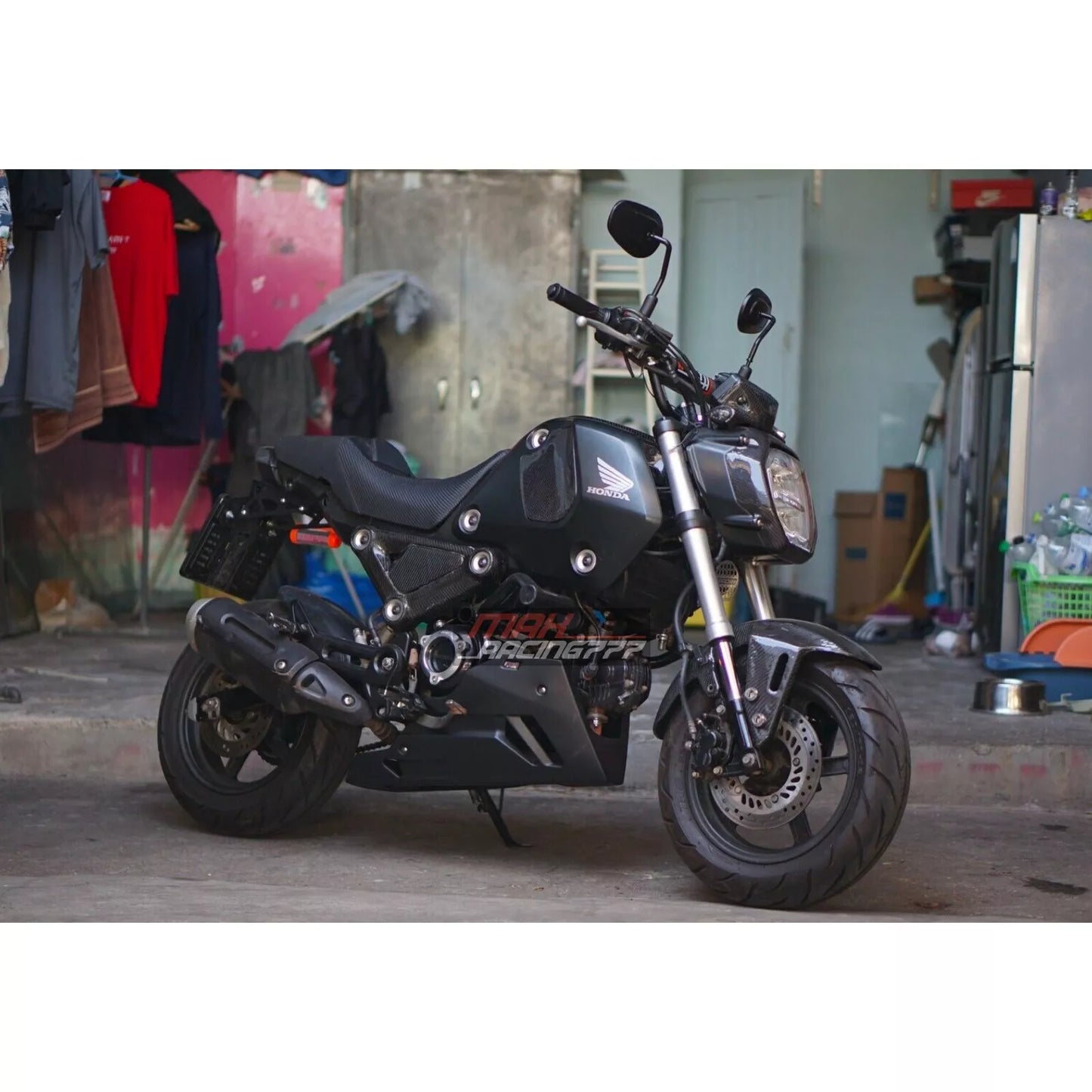 FRAME BODY R+L COVER SIDE UPPER PANEL CARBON FIBER FOR HONDA NEW GROM 2021-2024