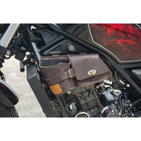 Multipurpose Leather Bag Brown FIT FOR Honda rebel cmx 300-500 2017-2025
