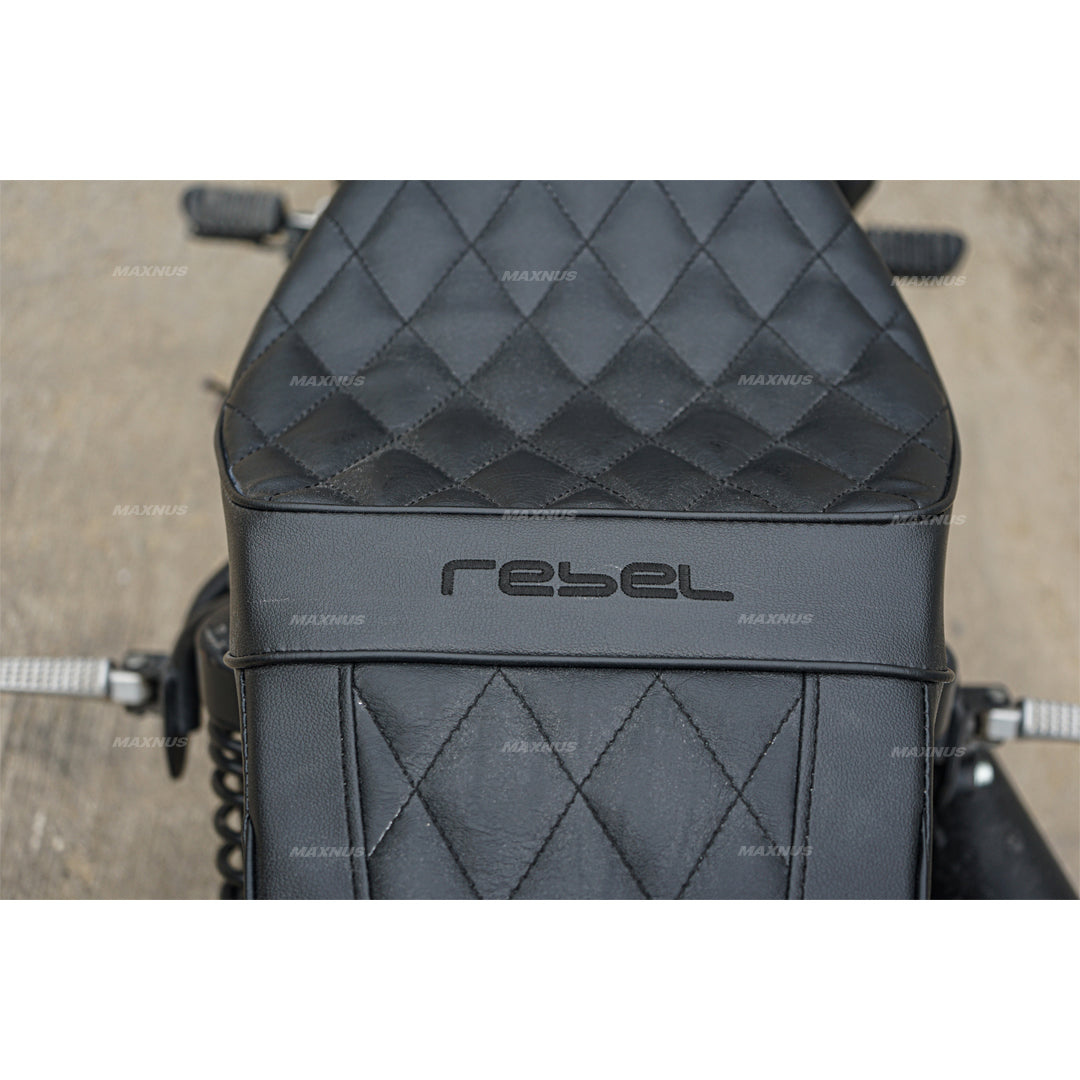 SEAT DOUBLE SADDLE DUAL DRIVER SEATS PAD CUSHION V.7 FOR HONDA REBEL CMX 300&500 2017-2025