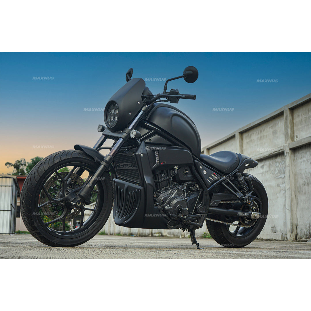 Headlight Cover Tank Cover Under Fairing Black For HONDA REBEL CMX 1100 2020-2025