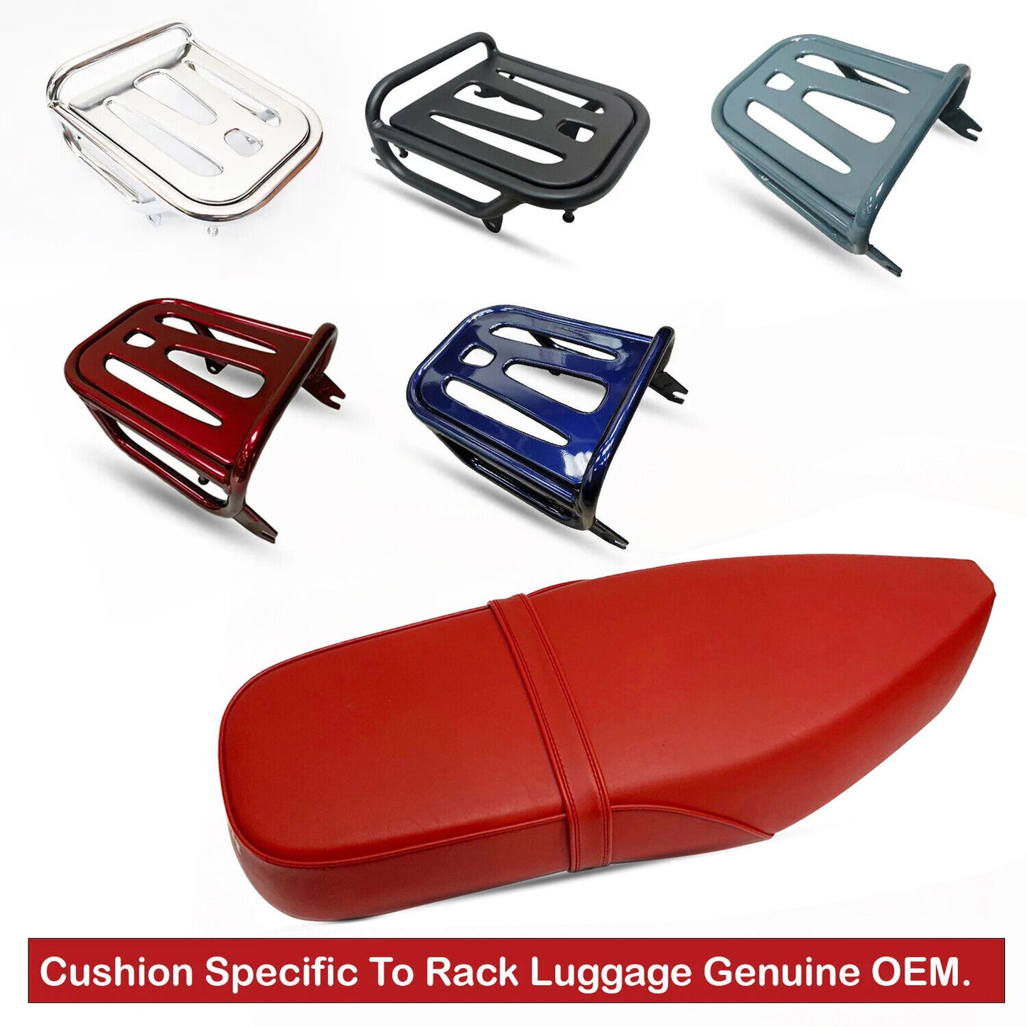 REPLACEMENT LONG SEAT DRIVER DOUBLE RED FIT FOR HONDA SUPER CUB C125 2023-2025