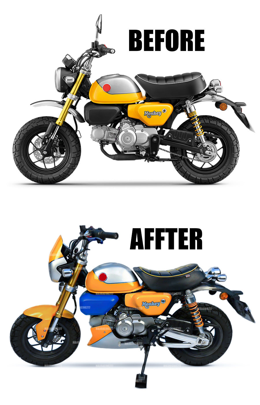 BELLY PAN UNDER FAIRING GUARD TRIM COVER HONDA Z125 MONKEY 125 2022-2025