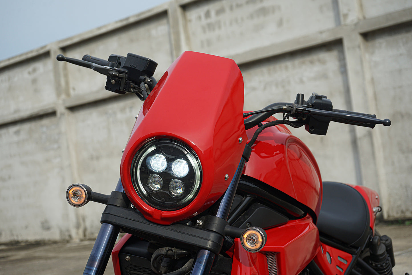 HEADLIGHT COVER MASK WINDSCREEN RED FOR HONDA REBEL CMX 1100 2021-2025