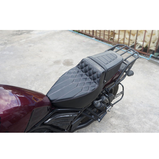 SEAT DOUBLE SADDLE DUAL DRIVER SEATS PAD CUSHION V.7 FOR HONDA REBEL CMX 1100 2021-2025