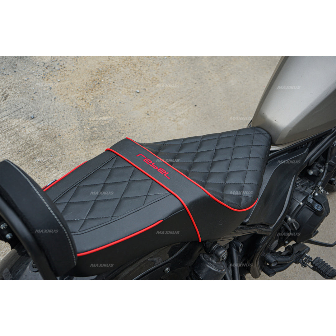 SEAT DOUBLE SADDLE DUAL DRIVER SEATS PAD CUSHION V.8 FOR HONDA REBEL CMX 300&500 2017-2025