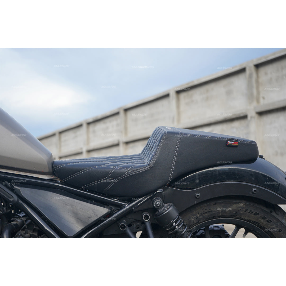 SEAT DOUBLE SADDLE DUAL DRIVER SEATS PAD CUSHION V.1 FOR HONDA REBEL CMX 300&500 2017-2025