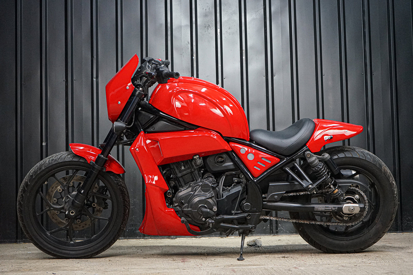 UNDER FAIRING BELLY PAN COVER ENGINE V.3 RED FOR HONDA REBEL CMX 1100 2020-2025