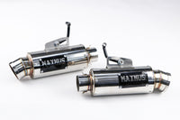 DUAL EXHAUST SYSTEM STAINLESS PIPE MUFFLER + LOGO FOR HONDA GROM 125 2021-2025