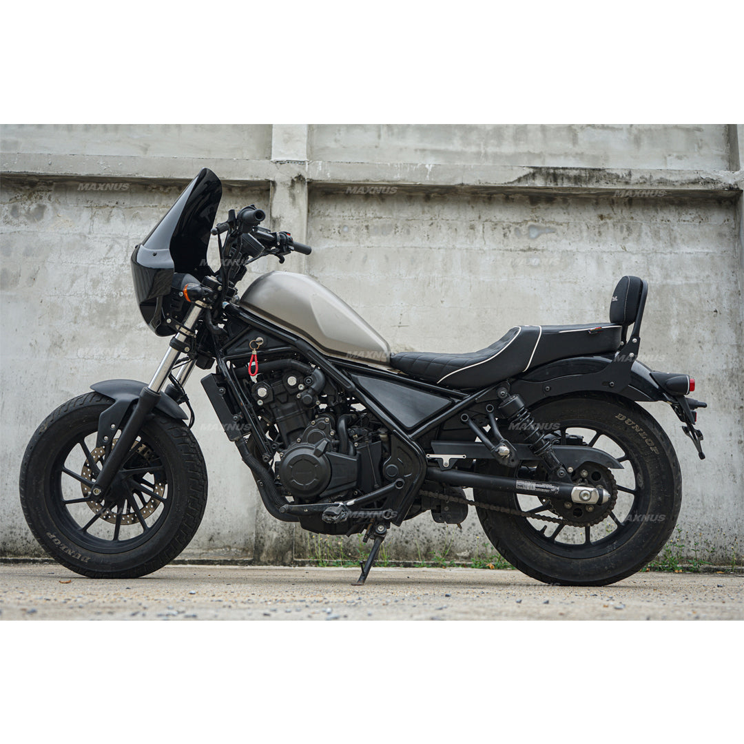 REAR BACKREST FOR PASSENGER STEEL BLACK SISSY BAR SEAT FOR HONDA REBEL CMX 300&500 2017-2025