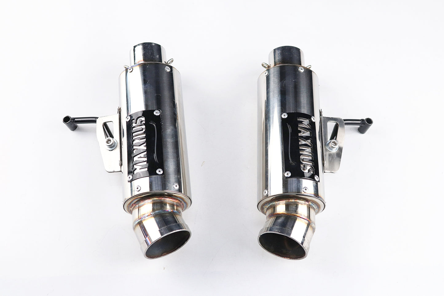DUAL EXHAUST SYSTEM STAINLESS PIPE MUFFLER + LOGO FOR HONDA GROM 125 2021-2025