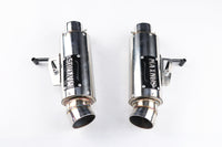 DUAL EXHAUST SYSTEM STAINLESS PIPE MUFFLER + LOGO FOR HONDA GROM 125 2021-2025