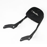 REAR BACKREST FOR PASSENGER STEEL BLACK SISSY BAR SEAT FOR HONDA REBEL CMX 300&500 2017-2025