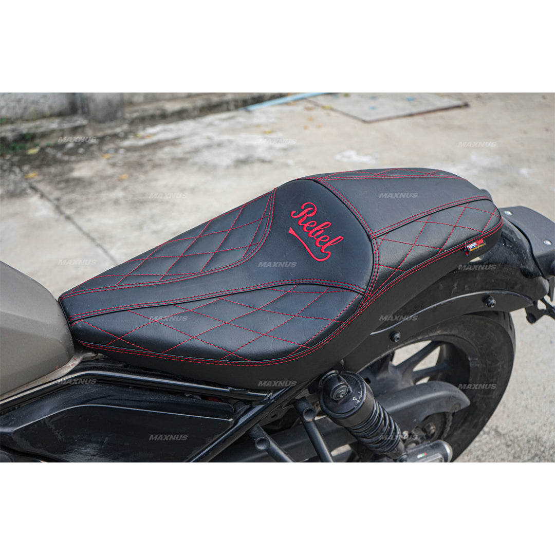 SEAT DOUBLE SADDLE DUAL DRIVER SEATS PAD CUSHION V.10 FOR HONDA REBEL CMX 300&500 2017-2025