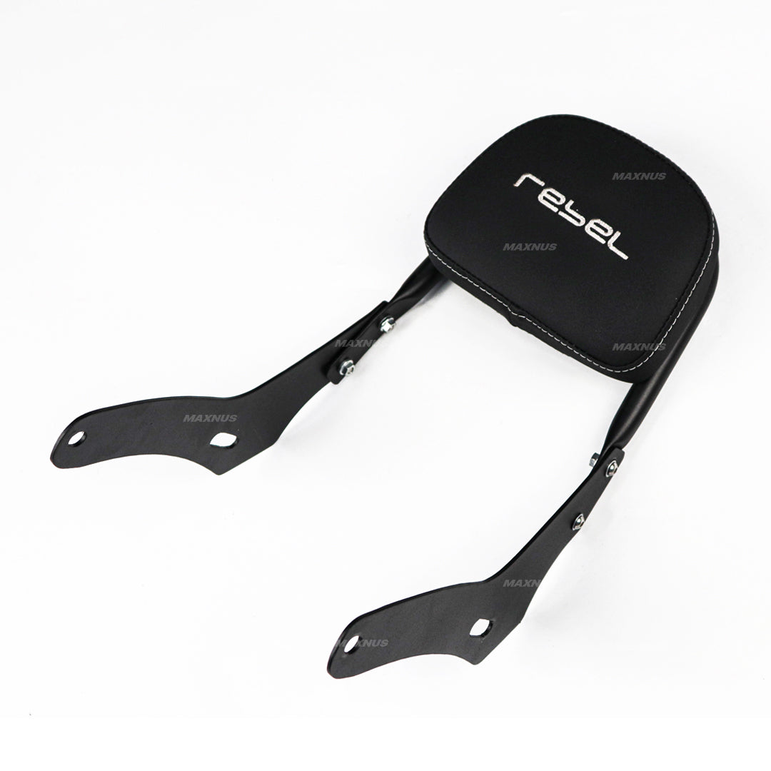 REAR BACKREST FOR PASSENGER STEEL BLACK SISSY BAR SEAT FOR HONDA REBEL CMX 1100 2021-2025