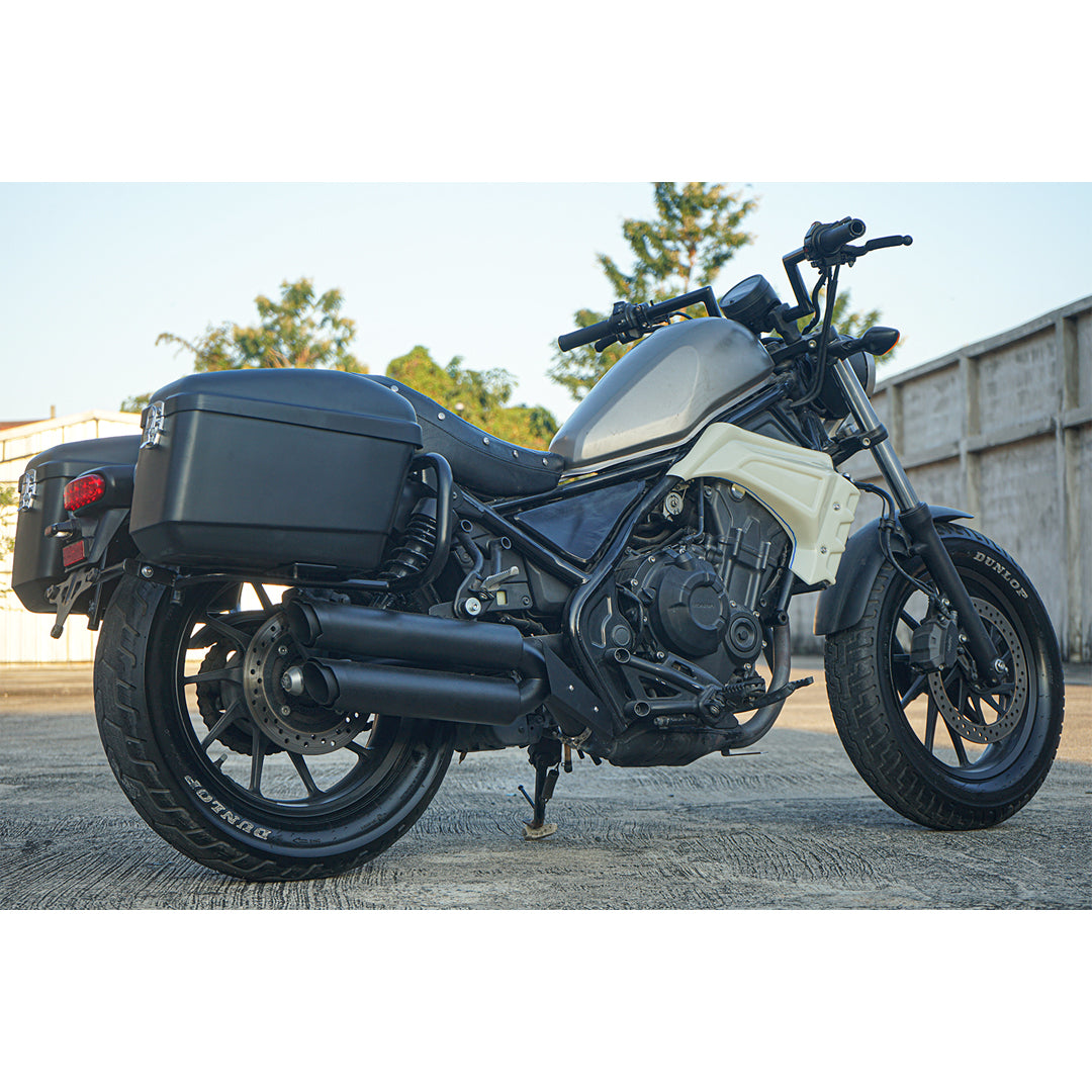 LONG DOUBLE DUAL EXHAUST PIPE MOUNT SYSTEM MAXNUS FOR HONDA REBEL CMX 300 2017-2025