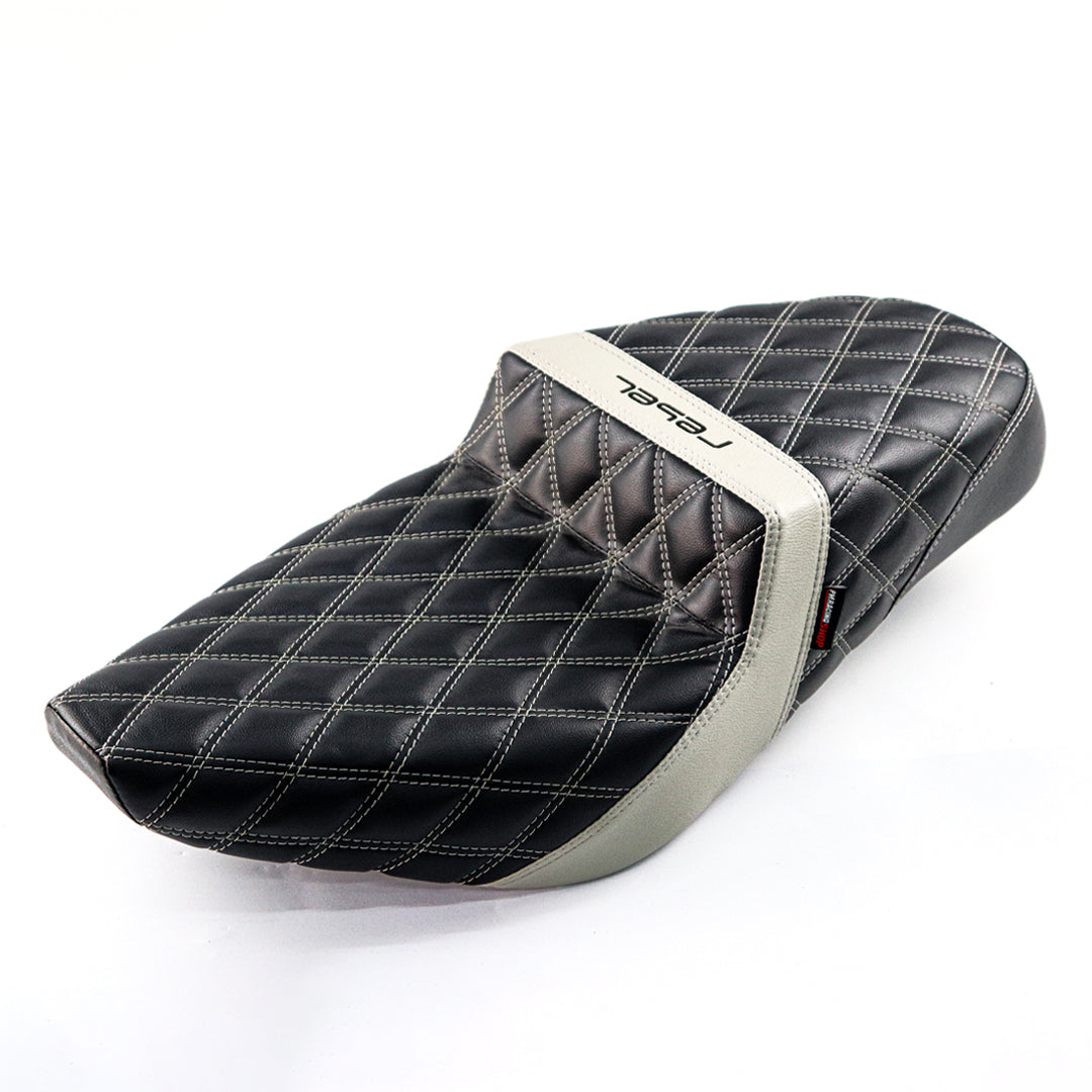 SEAT DOUBLE SADDLE DUAL DRIVER SEATS PAD CUSHION V.17 FOR HONDA REBEL CMX 300&500 2017-2025