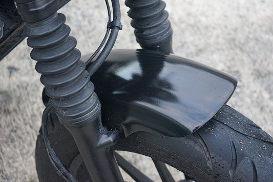 SHORT FRONT FENDER FAIRING MUD GUARD GLOSS BLACK FOR HONDA REBEL CMX 300 500 2017-2025