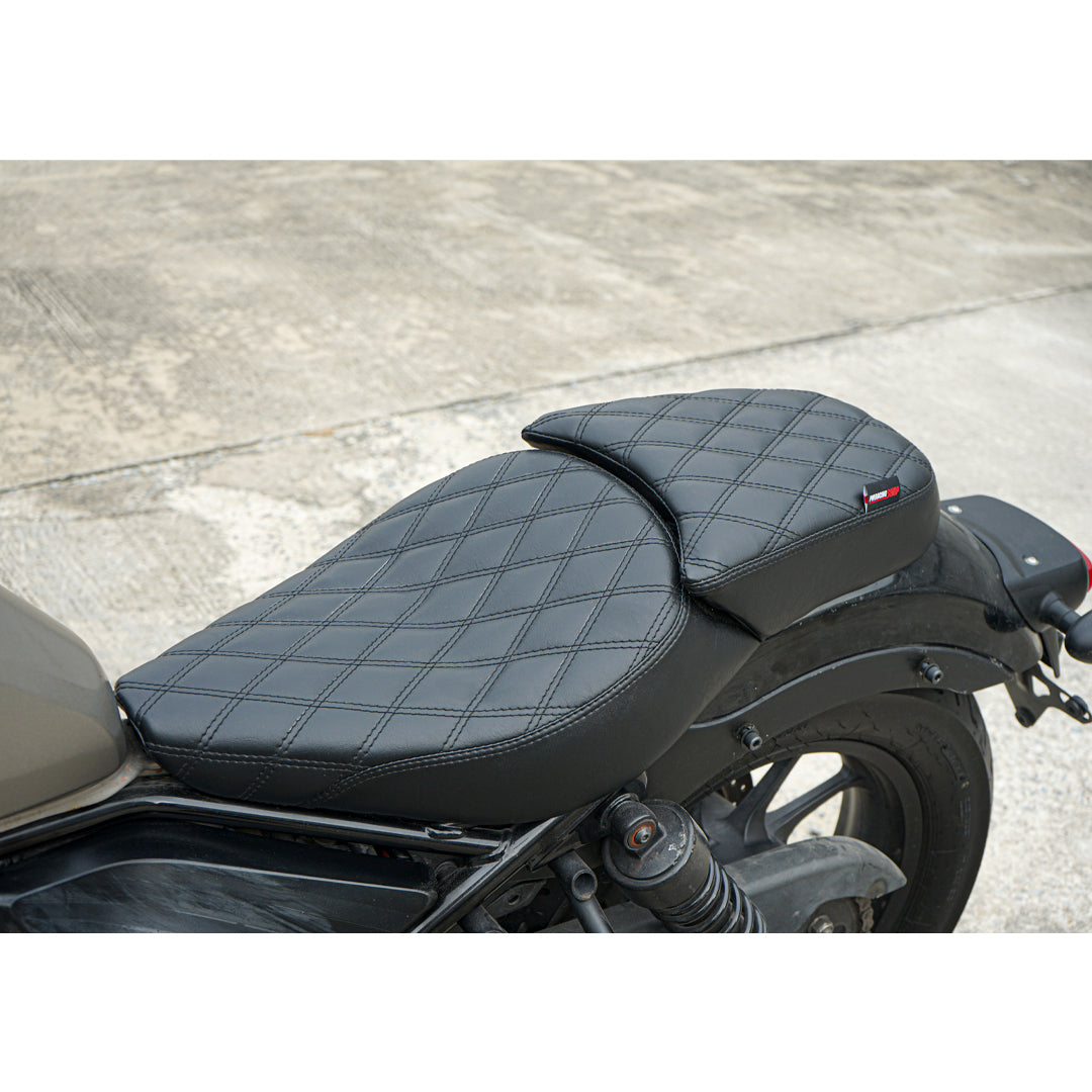 SEAT DOUBLE SADDLE DUAL DRIVER SEATS PAD CUSHION V.18 FOR HONDA REBEL CMX 300&500 2017-2025