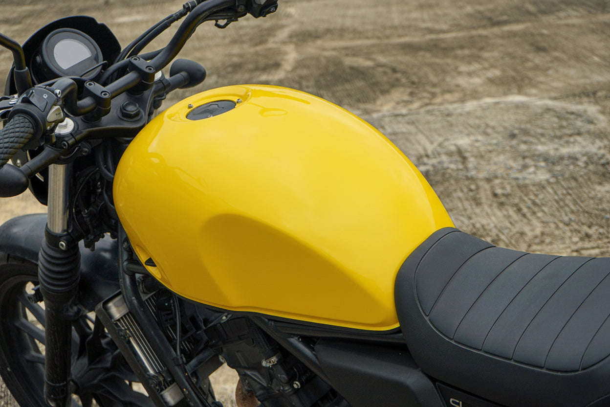 COVER FUEL OIL TANK  YELLOW V.6 FIT FOR HONDA SCL CL 300 500 2023-2025