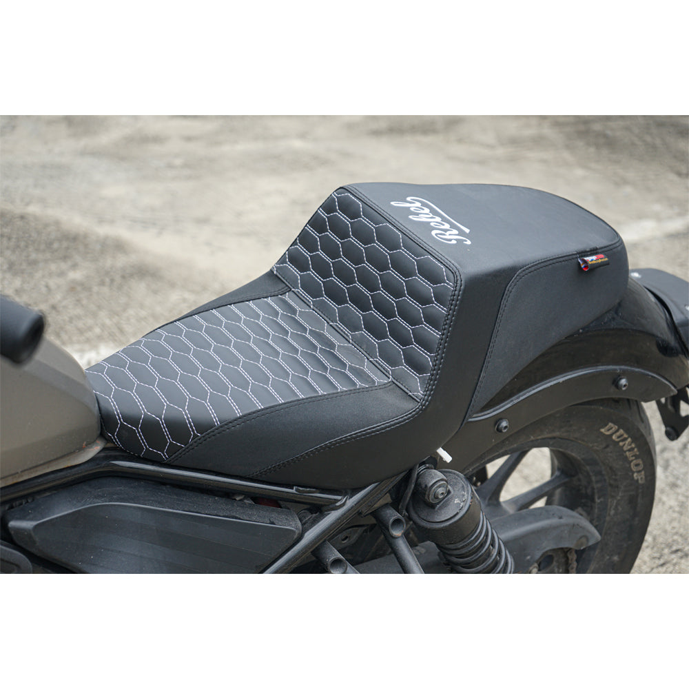 SEAT DOUBLE SADDLE DUAL DRIVER SEATS PAD CUSHION V.11 FOR HONDA REBEL CMX 300&500 2017-2025