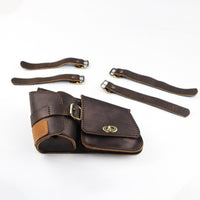 Multipurpose Leather Bag Brown FIT FOR Honda rebel cmx 300-500 2017-2025