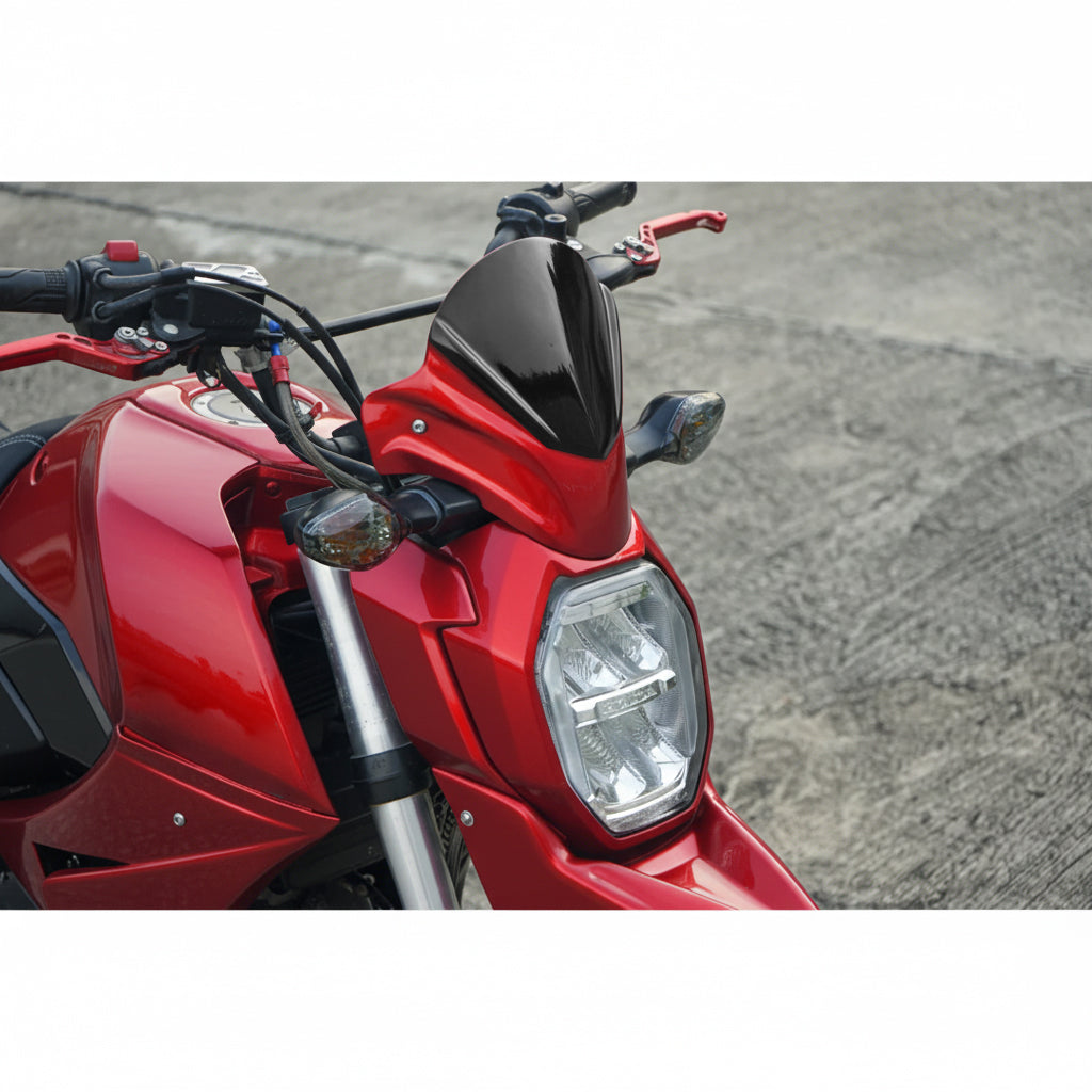 FRONT WINDSHIELD WINDSCREEN V.1 RED FOR HONDA GROM 125 2021-2024