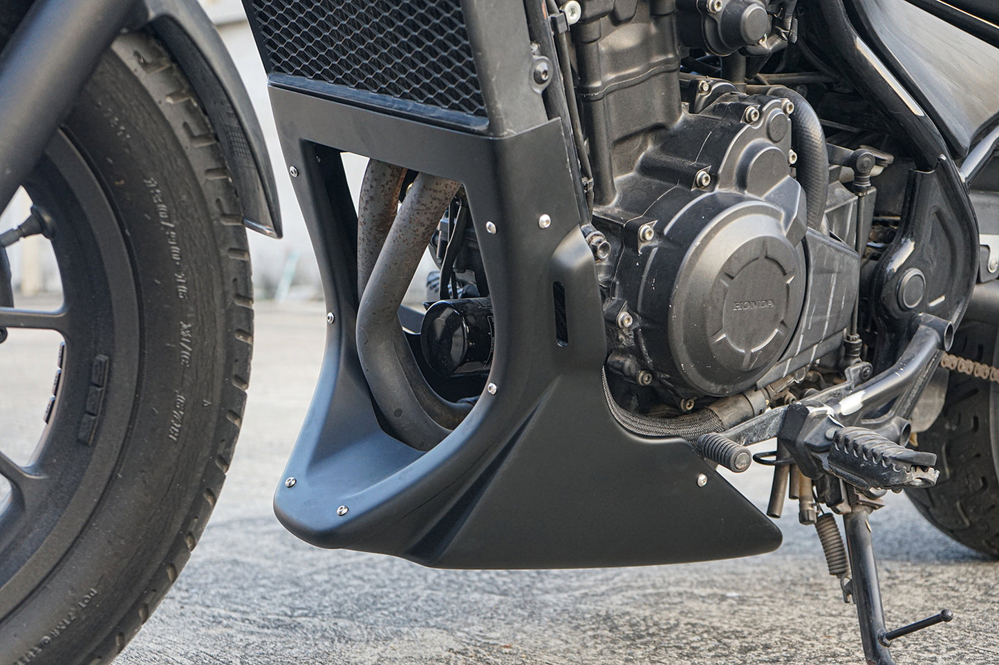 BLACK UNDER FAIRING COVER BELLY PAN ENGINE FOR HONDA REBEL CMX 500 2017-2025