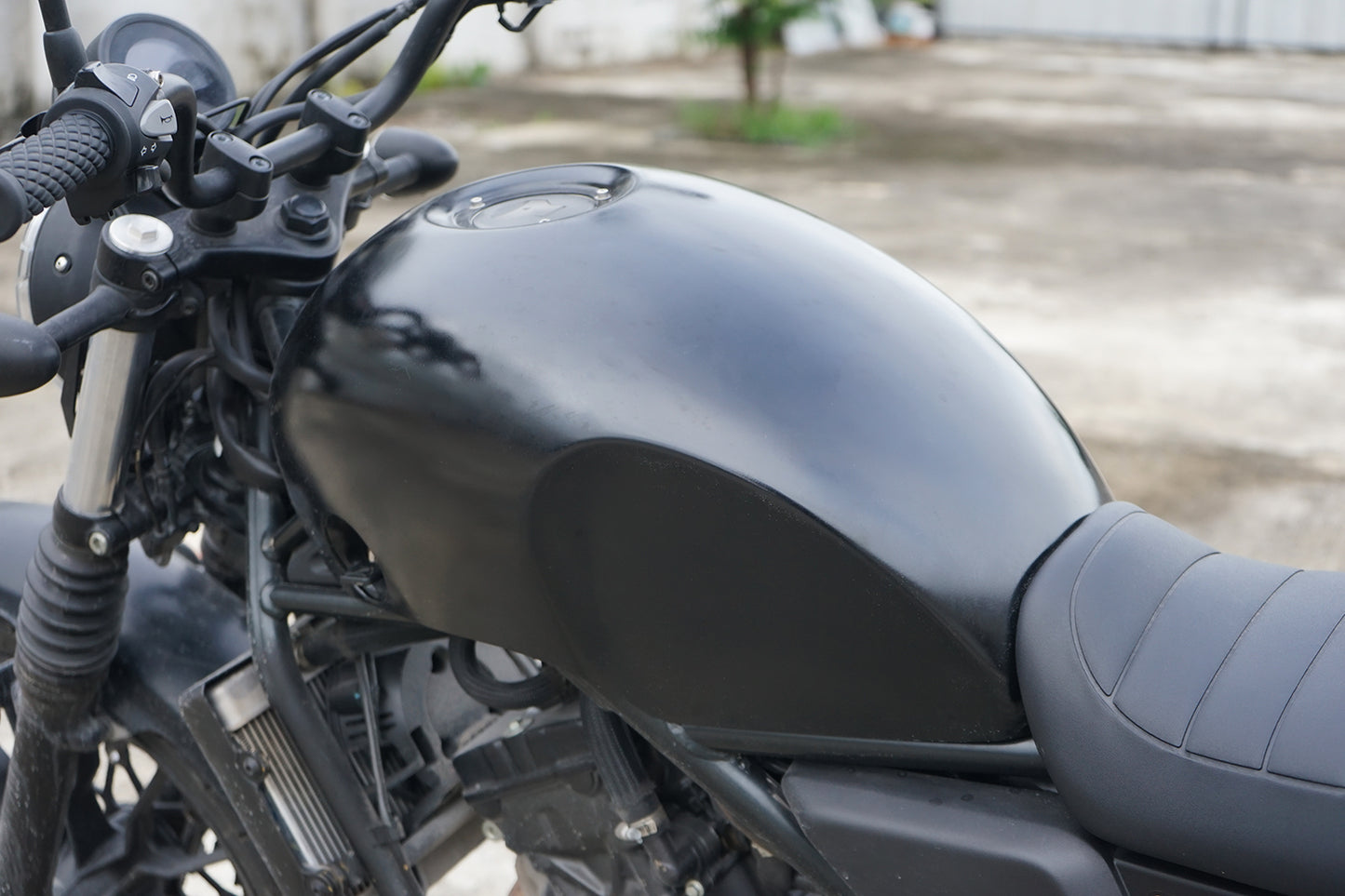 COVER FUEL OIL TANK MATTE BLACK V.3 FIT FOR HONDA SCL CL 300 500 2023-2025