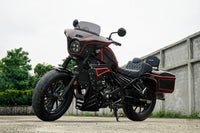 FULL SET OF 8 PIECES BLACK V.2 FIT FOR HONDA REBEL CMX 300 2017-2024