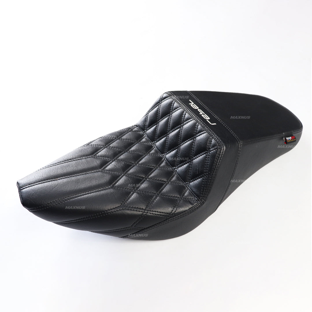SEAT DOUBLE SADDLE DUAL DRIVER SEATS PAD CUSHION V.4 FOR HONDA REBEL CMX 1100 2021-2025