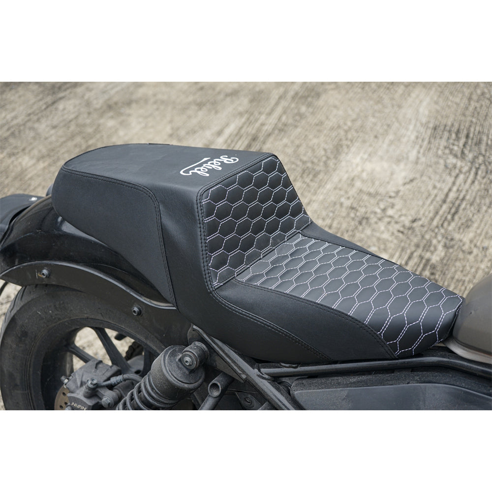 SEAT DOUBLE SADDLE DUAL DRIVER SEATS PAD CUSHION V.11 FOR HONDA REBEL CMX 300&500 2017-2025