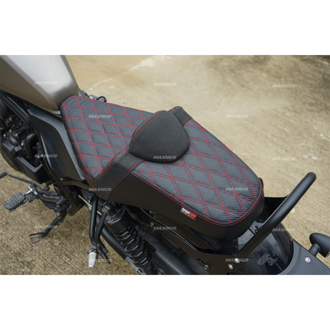 SEAT DOUBLE SADDLE DUAL DRIVER SEATS PAD CUSHION V.5 FOR HONDA REBEL CMX 300&500 2017-2025