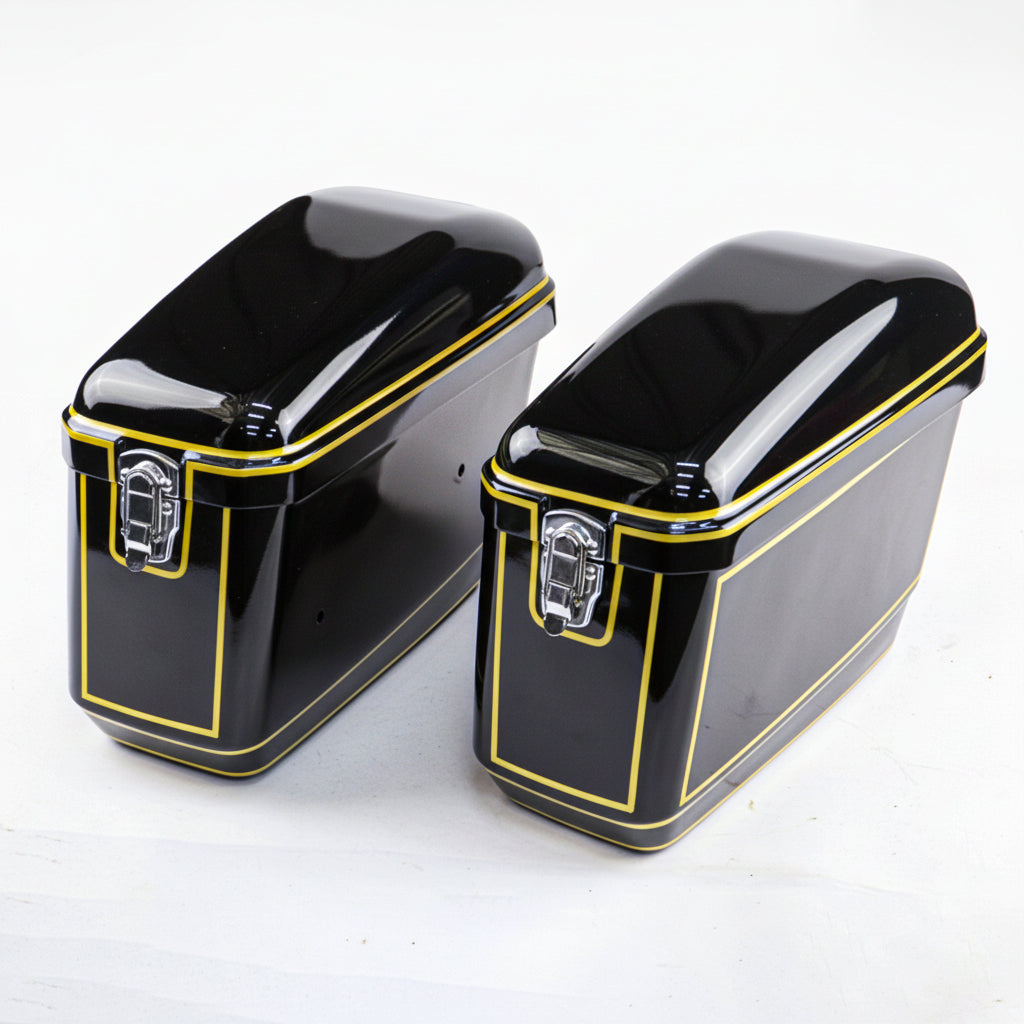 REAR RACK BOX BAG LUGGAGE CARRY LH+RH BLACK FOR HONDA REBEL 300&500 2017-2025