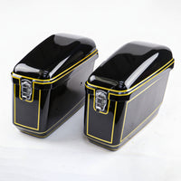 REAR RACK BOX BAG LUGGAGE CARRY LH+RH BLACK FOR HONDA REBEL 300&500 2017-2025