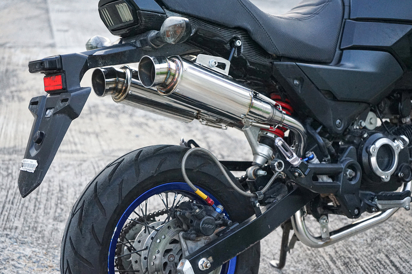 DUAL EXHAUST SYSTEM STAINLESS PIPE MUFFLER FOR HONDA GROM 125 2021-2025