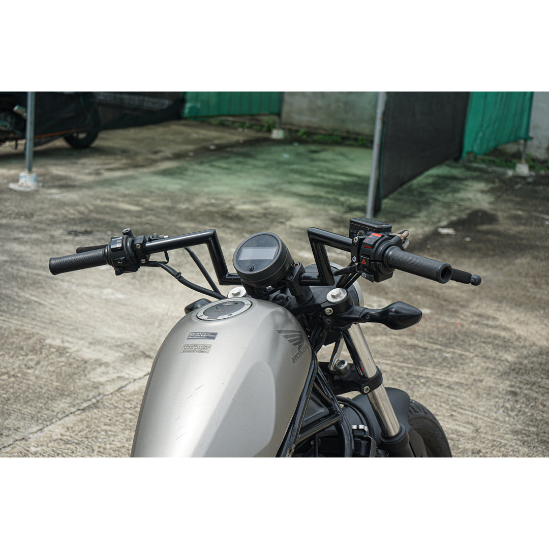 4 INCH STRETCH HANDLEBAR HANDLE BAR BLACK FOR HONDA REBEL CMX 300&500 2017-2025