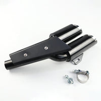 SHORT DOUBLE DUAL EXHAUST PIPE MOUNT SYSTEM HONDA REBEL CMX300 2017-2025