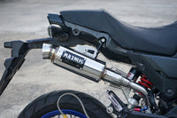 DUAL EXHAUST SYSTEM STAINLESS PIPE MUFFLER + LOGO FOR HONDA GROM 125 2021-2025