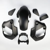 MATTE BLACK PLASTIC PANEL FAIRING & UNDER FAIRING HONDA NEW GROM 125 2021-2024